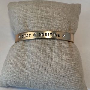 STAY POSITIVE Toggle bracelet